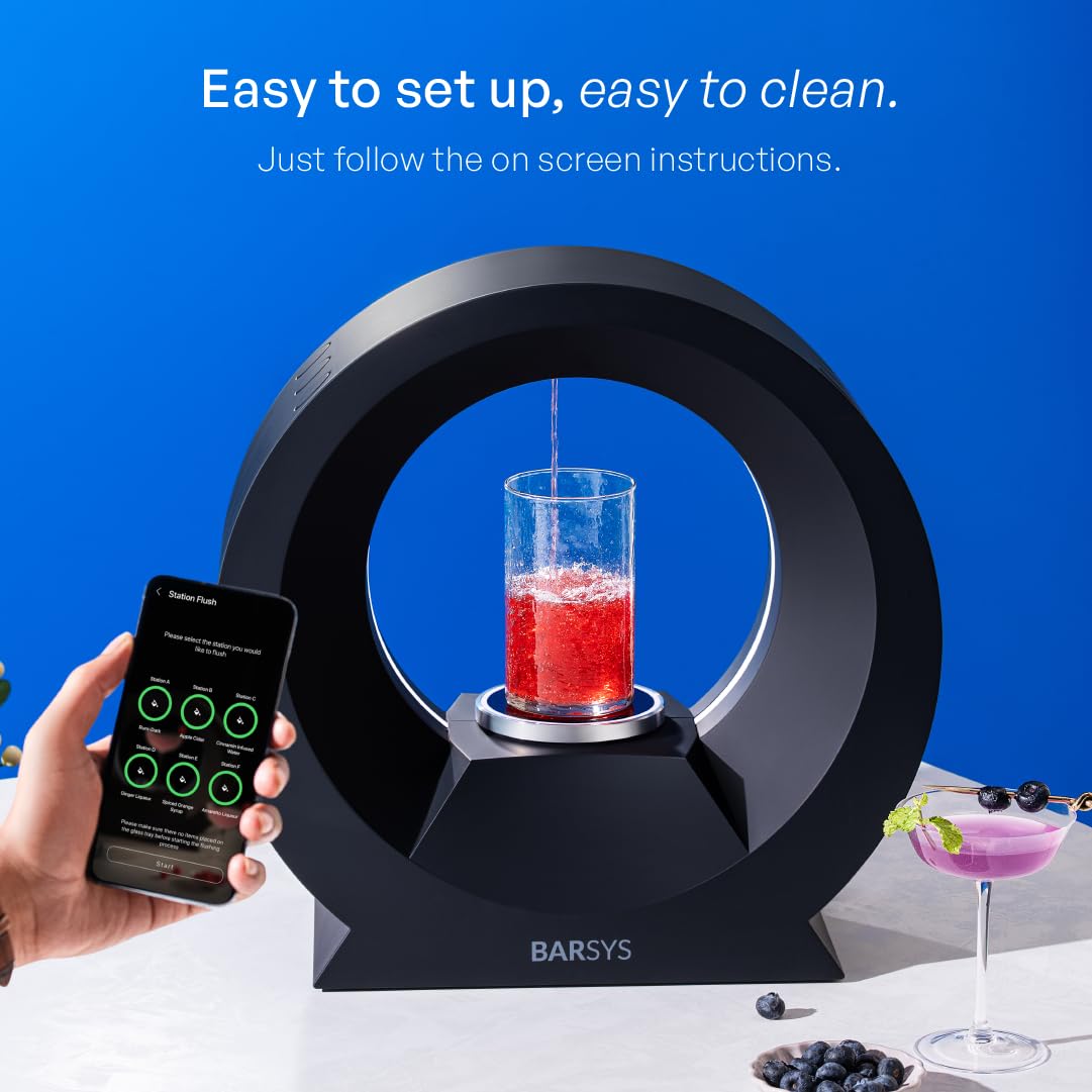 Barsys 360 party-ready unit helps hosts keep drinks flowing for guests.