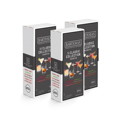 Bartesian Classic Collection cocktail capsules for quick, consistent home cocktails with your preferred spirits