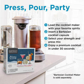 Holiday table setup by Bartesian for guests and celebrations