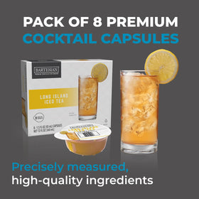 Bartesian Long Island Iced Tea capsule pack for quick cocktails.