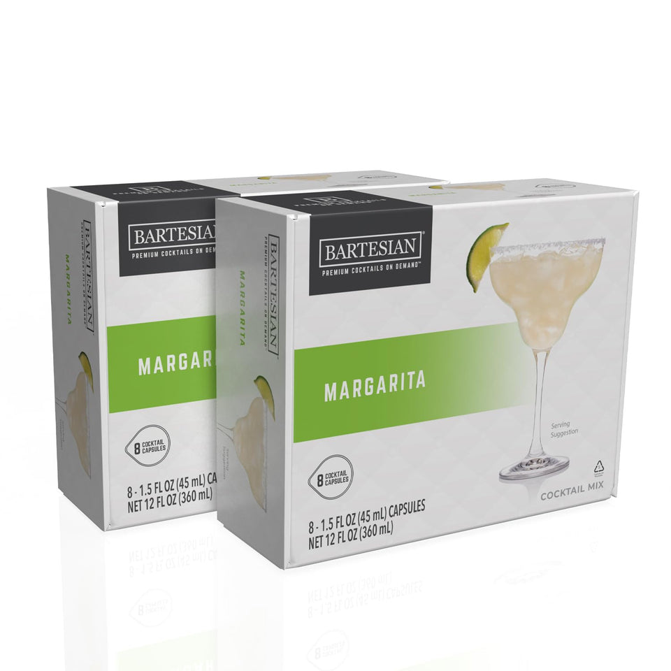 Bartesian Margarita capsules show fresh juice concentrates for quick at-home cocktails