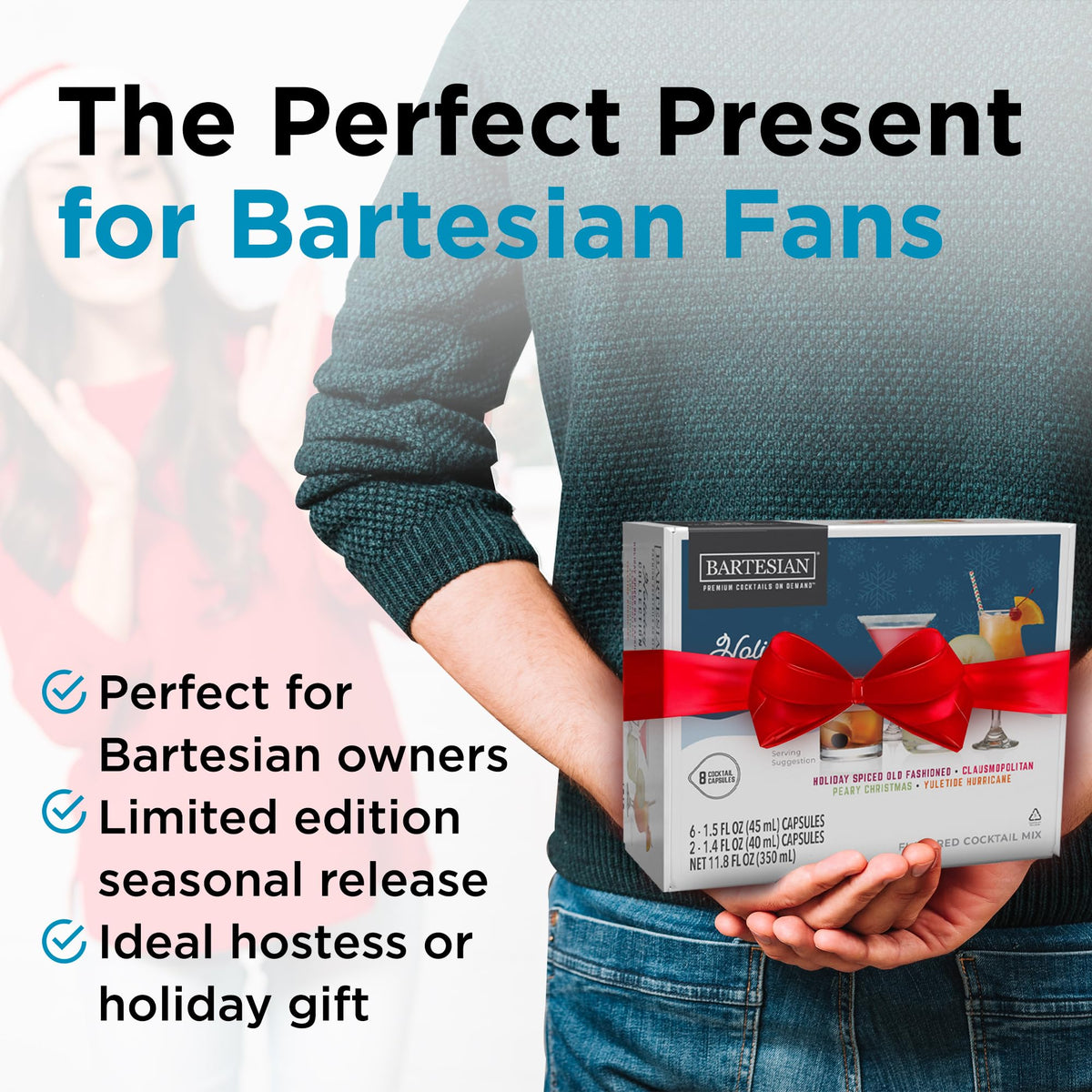 Holiday packaging design by Bartesian highlighting limited flavors