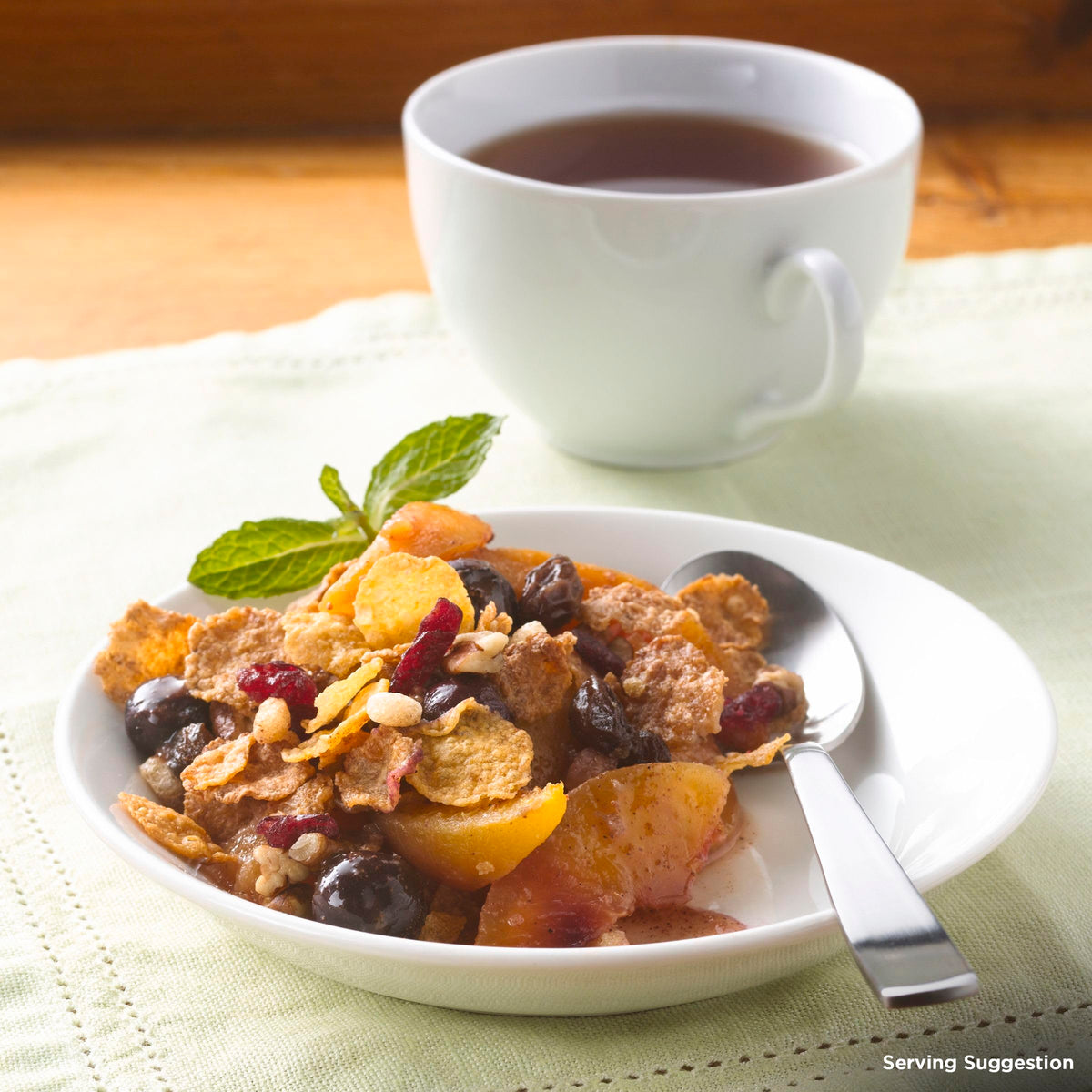 Basic 4 almonds slices with cereal for a protein-rich crunch
