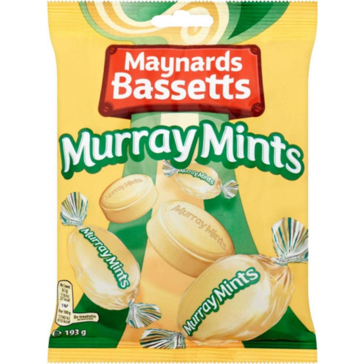 Bassett's Murray Mints 6-pack – refreshing mint candy ideal for gifts and sharing.
