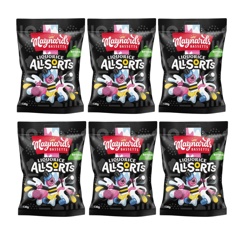 Bassettts Allsorts liquorice colours pack 1 shows a vibrant assortment ideal for sharing