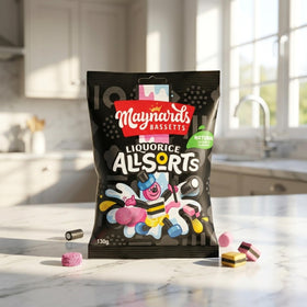 Bassettts Allsorts liquorice colours pack 3 evokes classic British confectionery suitable for gifting