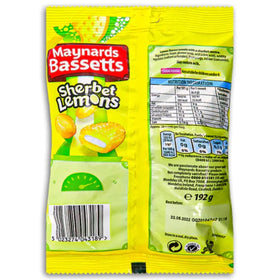 Bassett's Sherbet Lemons sherbet centre close-up, showcasing the fizzy center and tangy lemon flavor.