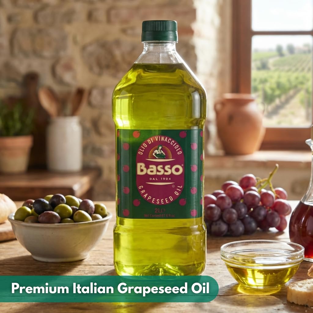BASSO 1904 bottle used for dressings and crisp salads with mild flavor.