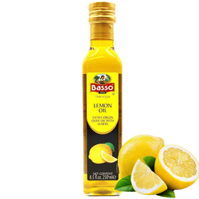 BASSO 1904 lemon oil bottle pour adds bright citrus aroma to finished dishes