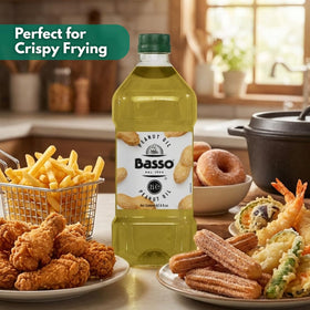BASSO 1904 peanut oil used for baking desserts with a lighter finish.