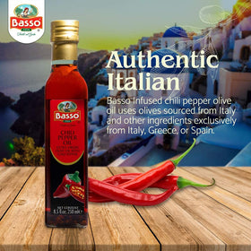 BASSO 1904 chili oil on bread for dipping to boost flavor and warmth.
