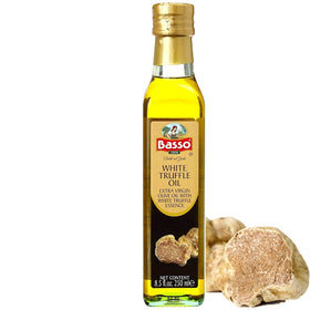 BASSO 1904 White Truffle Oil bottle for finishing dishes with earthy aroma.