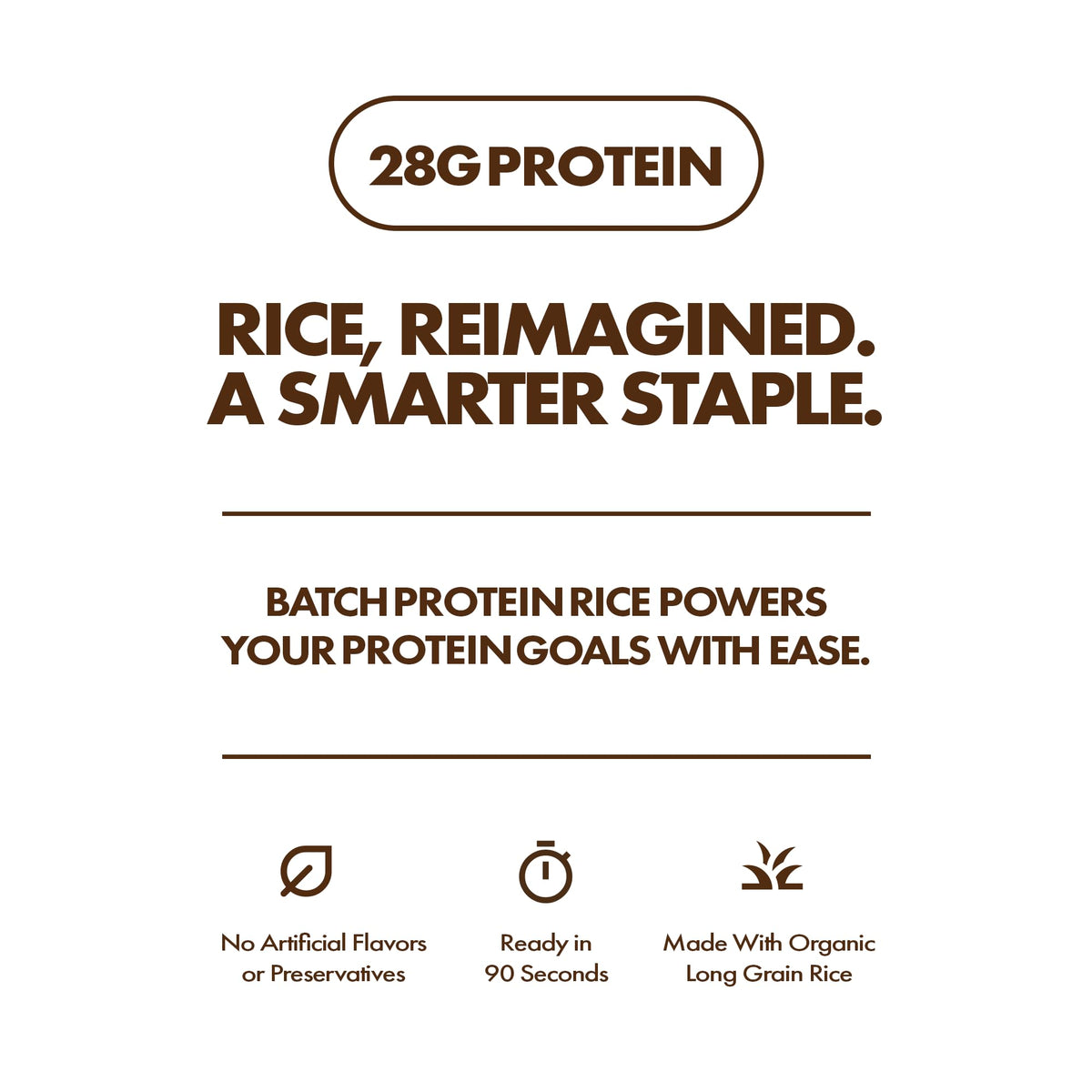 Batch Foods protein rice in microwave cup, ready in 90 seconds for a quick meal