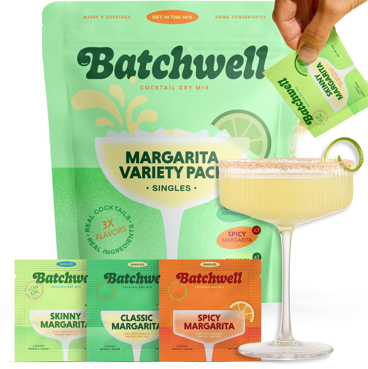Batchwell Classic Margarita pack pour for authentic cocktails