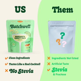 Batchwell Skinny Margarita pack pour with zero sugar option