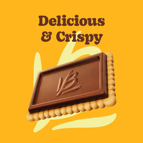 Crispy Bauducco Choco Biscuit Cookies with cocoa flavor for a quick bite