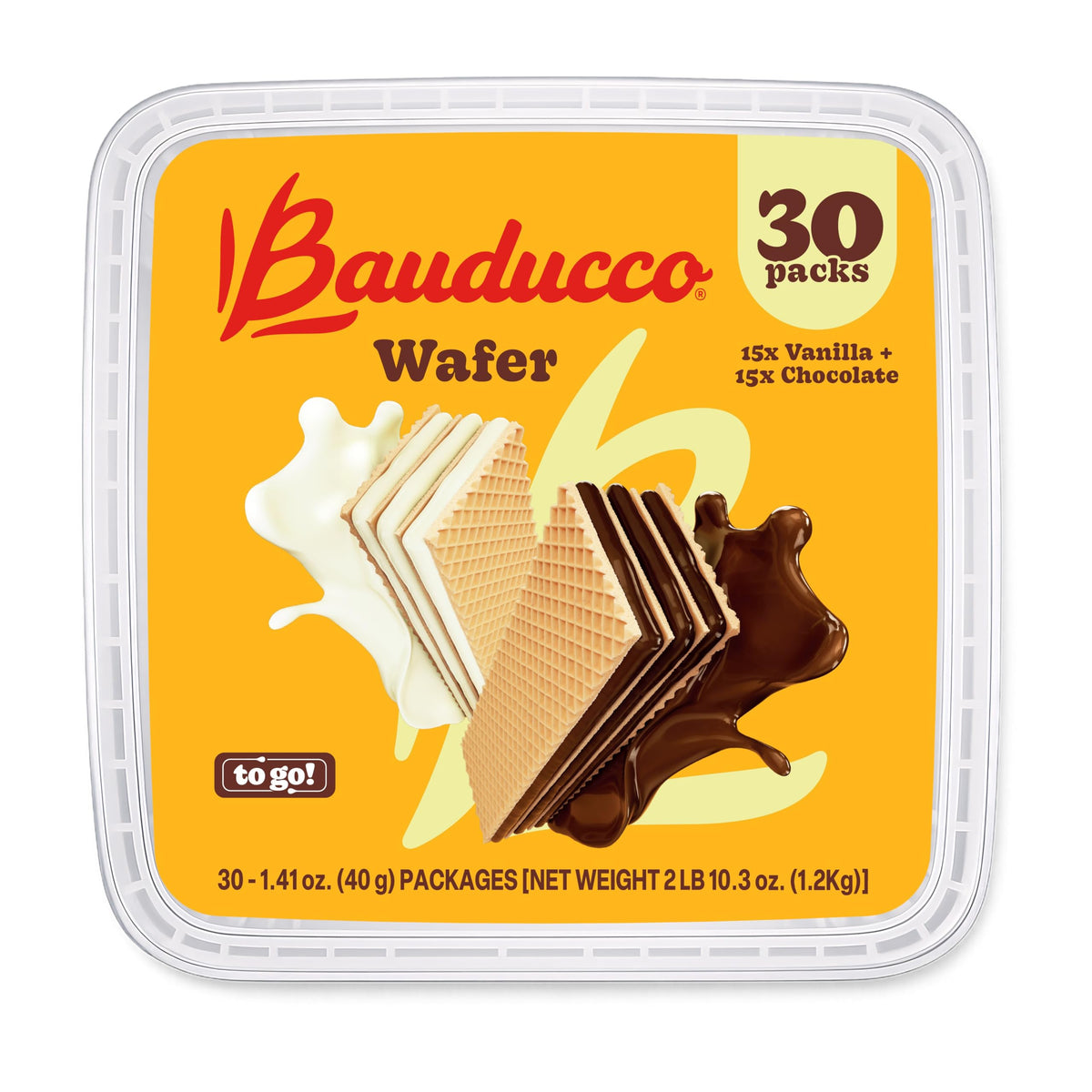 Bauducco wafer individually wrapped portions emphasize freshness for on-the-go snacking