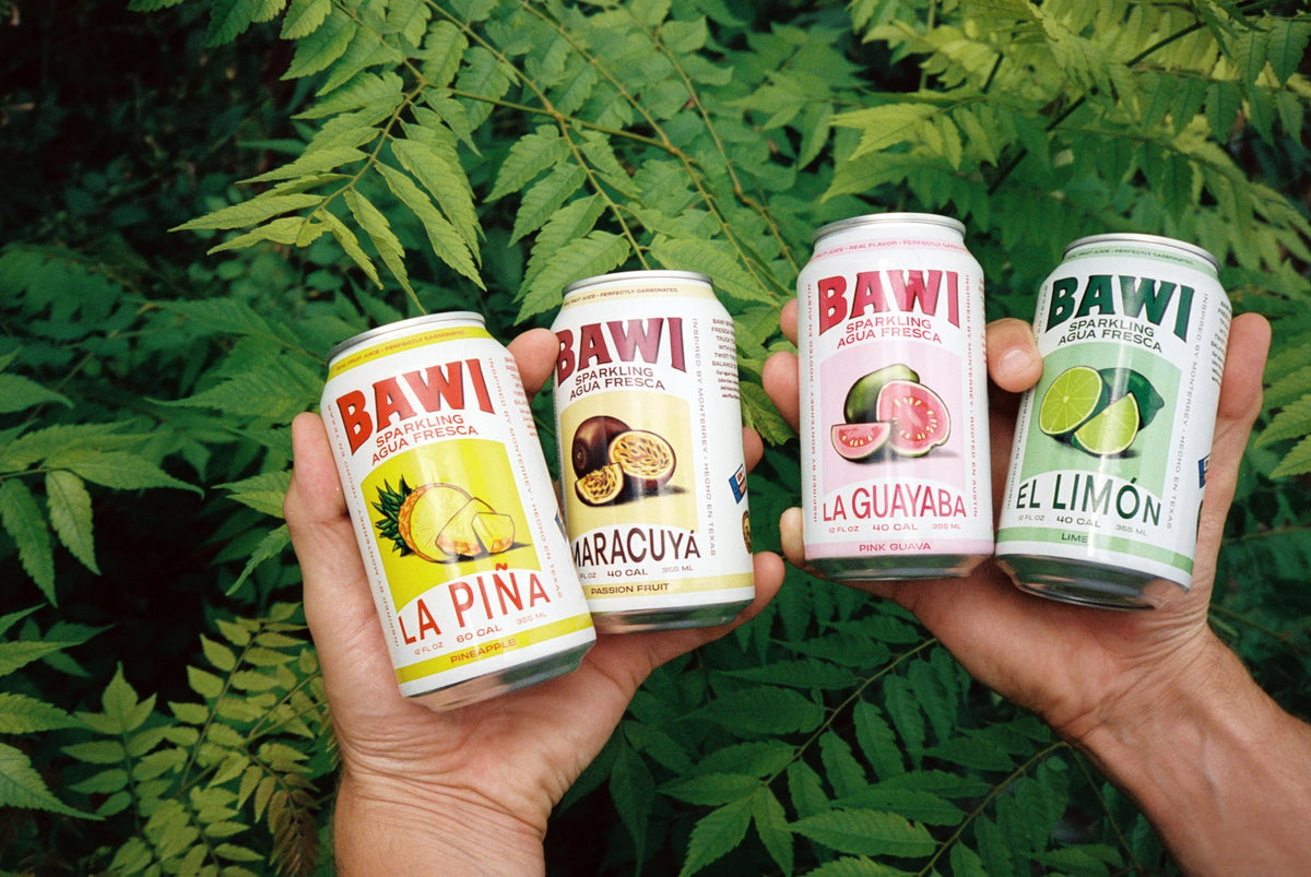 Bawi Agua Fresca Passion Fruit pack of 12 bottles for events