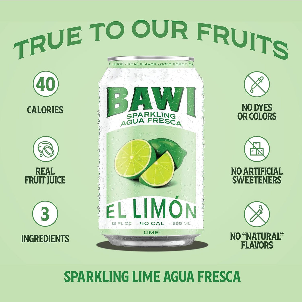 Close-up of Bawi bubbles rising to showcase light carbonation.