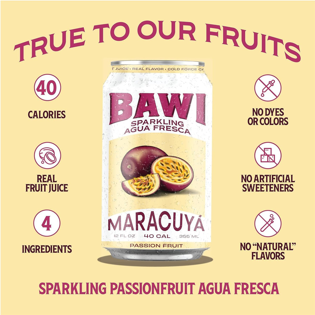 Flavor notes in color cues hint at lime, hibiscus, and tropical profiles.