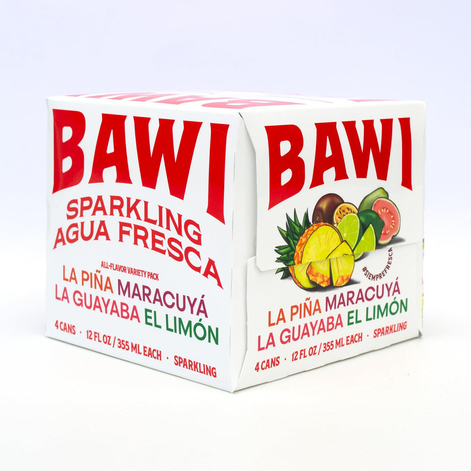 Bawi Sparkling Agua Fresca can showcases bold flavor with low calories for a refreshing choice.