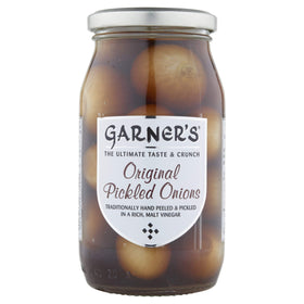 Baxters Garner's Pickled Onions sliced-onions image emphasizing traditional tang
