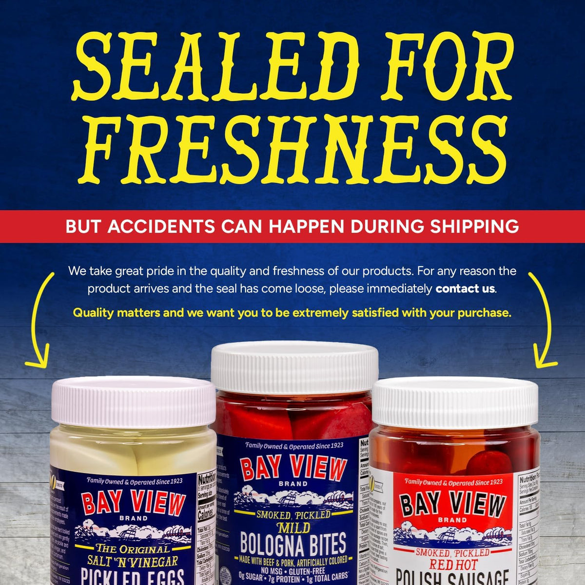 Bay View pickled eggs garlic onion brine emphasizes zesty flavor and aroma.