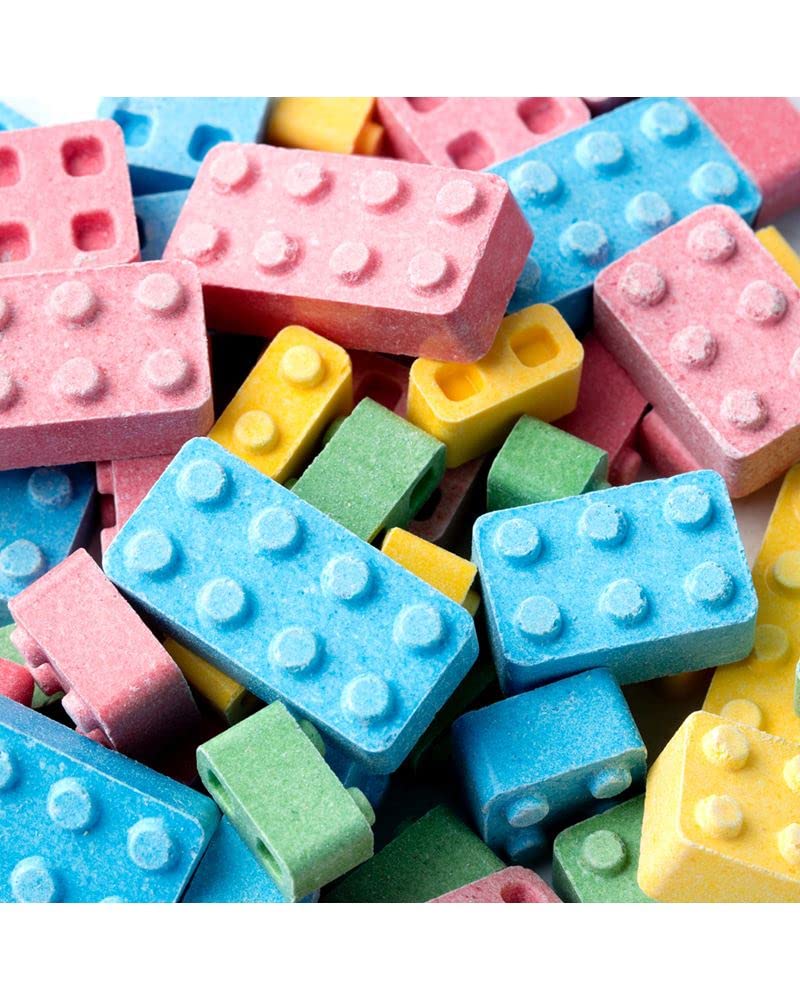Colorful Bayside Candy Blocks arranged for birthdays and holidays display.