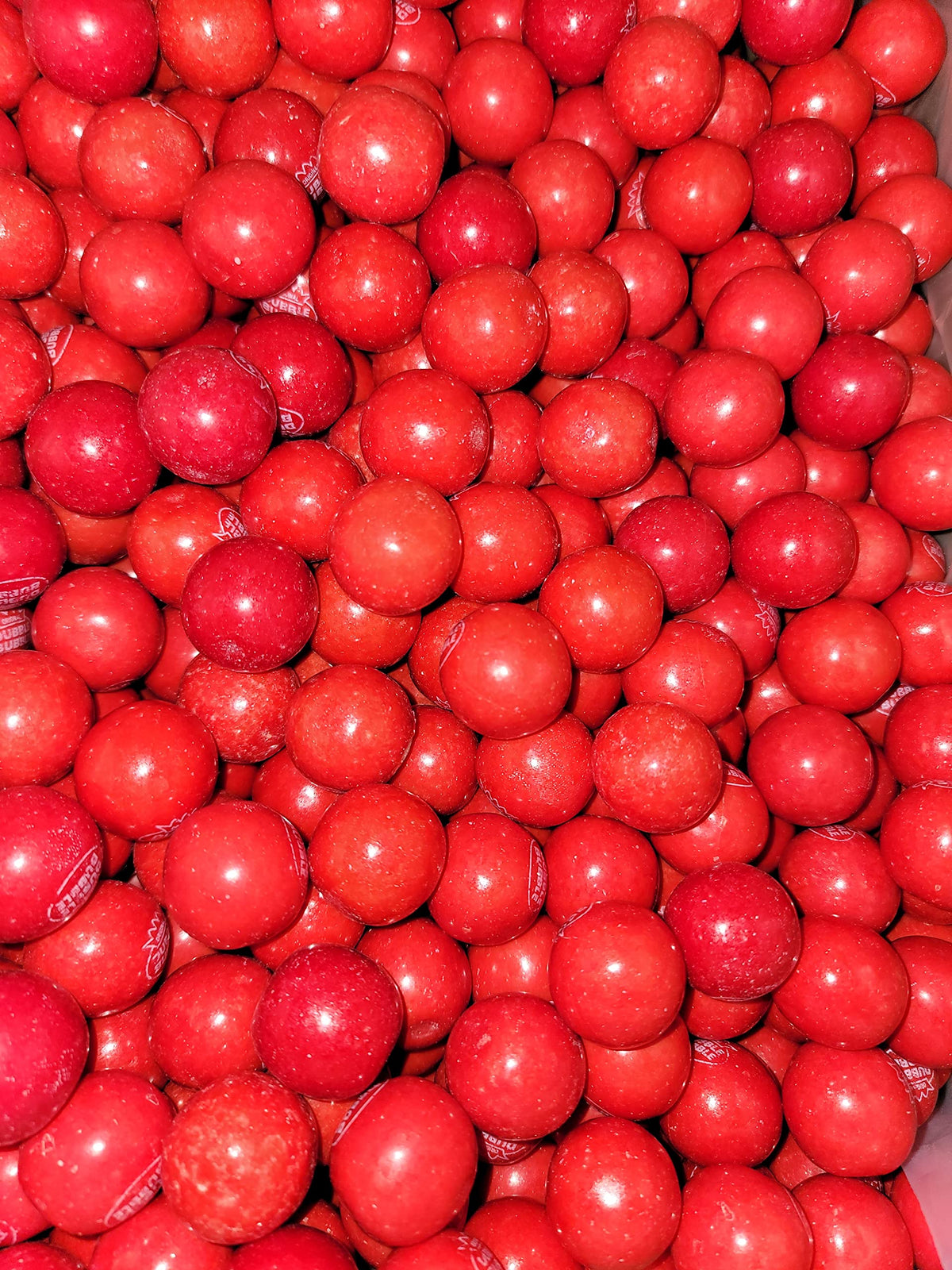 Bayside Candy Hot Chew Cinnamon Gumballs in bulk bag, bold flavor for snacking and sharing