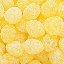 Bayside Candy Lemon Drops bag shows tangy lemon flavor, ideal for snacking or gifting.