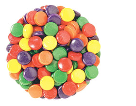 Bayside Candy Puckerz Ups bright pucks attract kids and adults alike.