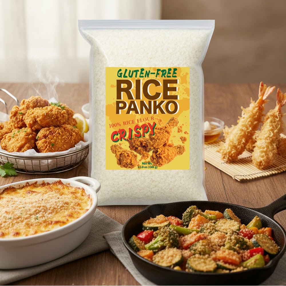Bayu Store golden crust on breaded chicken or seafood.