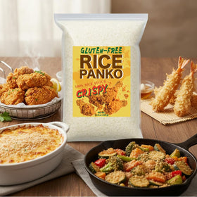 Bayu Store golden crust on breaded chicken or seafood.
