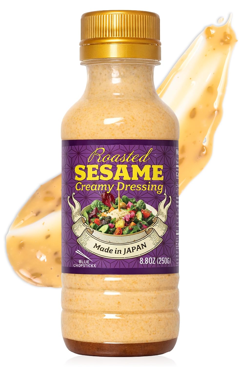 Bayu Store Japanese roasted sesame dressing bottle front, creamy goma sauce.