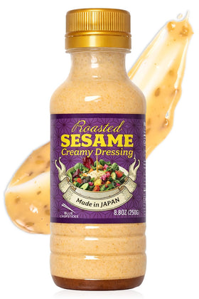 Bayu Store Japanese roasted sesame dressing bottle front, creamy goma sauce.
