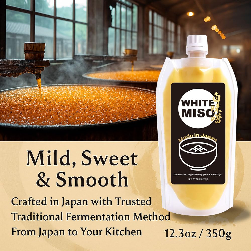 Bayu Store Japanese White Miso Paste made in Japan signals traditional, trusted quality.
