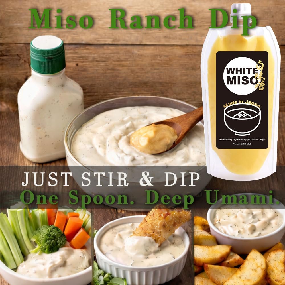Bayu Store miso paste squeeze-tube close-up highlights smooth texture for easy mixing.