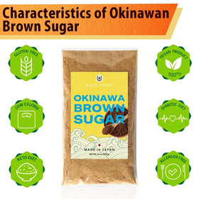 Dissolving BAYU STORE Okinawa Brown Sugar Powder in tea for smooth sweetness