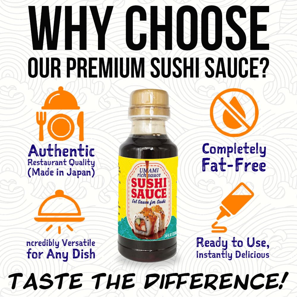 Poke bowl topped with BAYU STORE Premium Sushi Sauce glaze