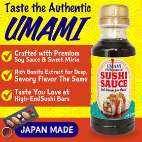Sushi roll glazed with BAYU STORE Premium Sushi Sauce for lush flavor