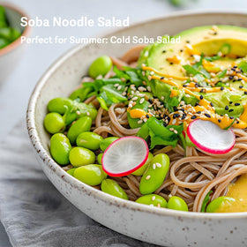 BAYU STORE cold soba salad assembly shows versatile use.
