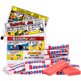 Bazooka gum packs include codes for videos and games
