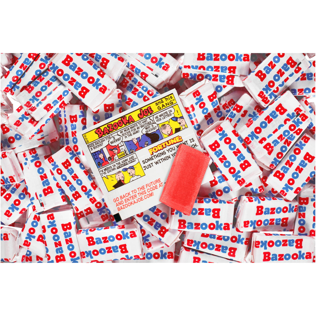 Bazooka Bubble Gum original flavor with retro comics on each wrapper