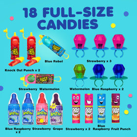 Bazooka Candy Brands Push Pop lineup, convenient on-the-go candy for celebrations.