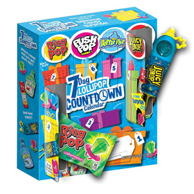 Bazooka Countdown Calendar front box for gifting and year-round celebrations