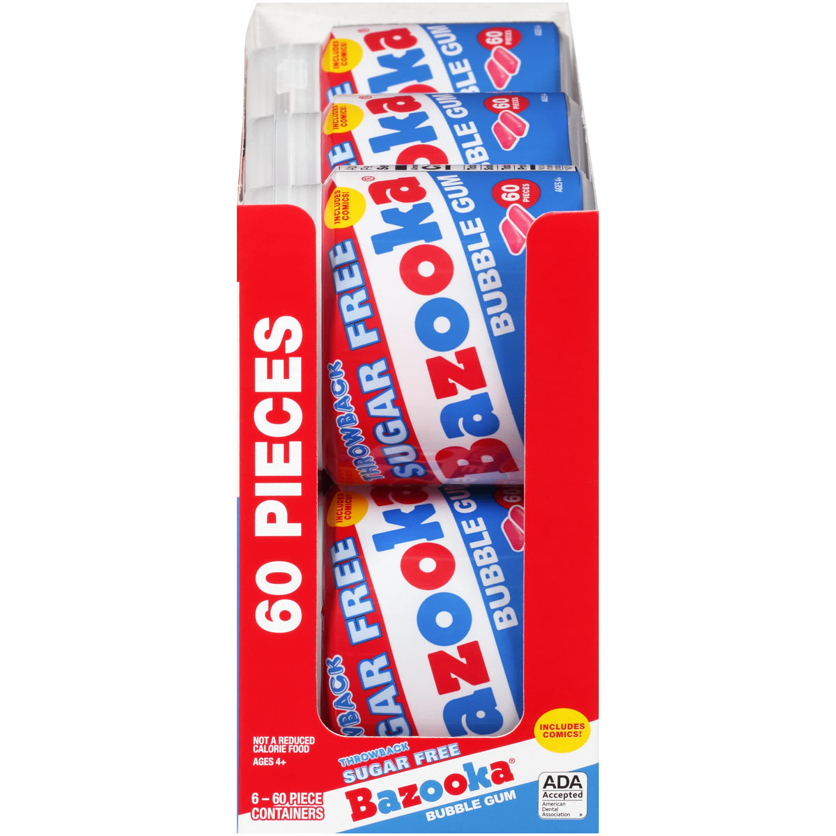 Pink original flavor bubble gum pieces ready for sharing at parties.