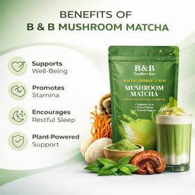 BB Traders Inc packaging back highlights natural ingredients for a mindful daily ritual