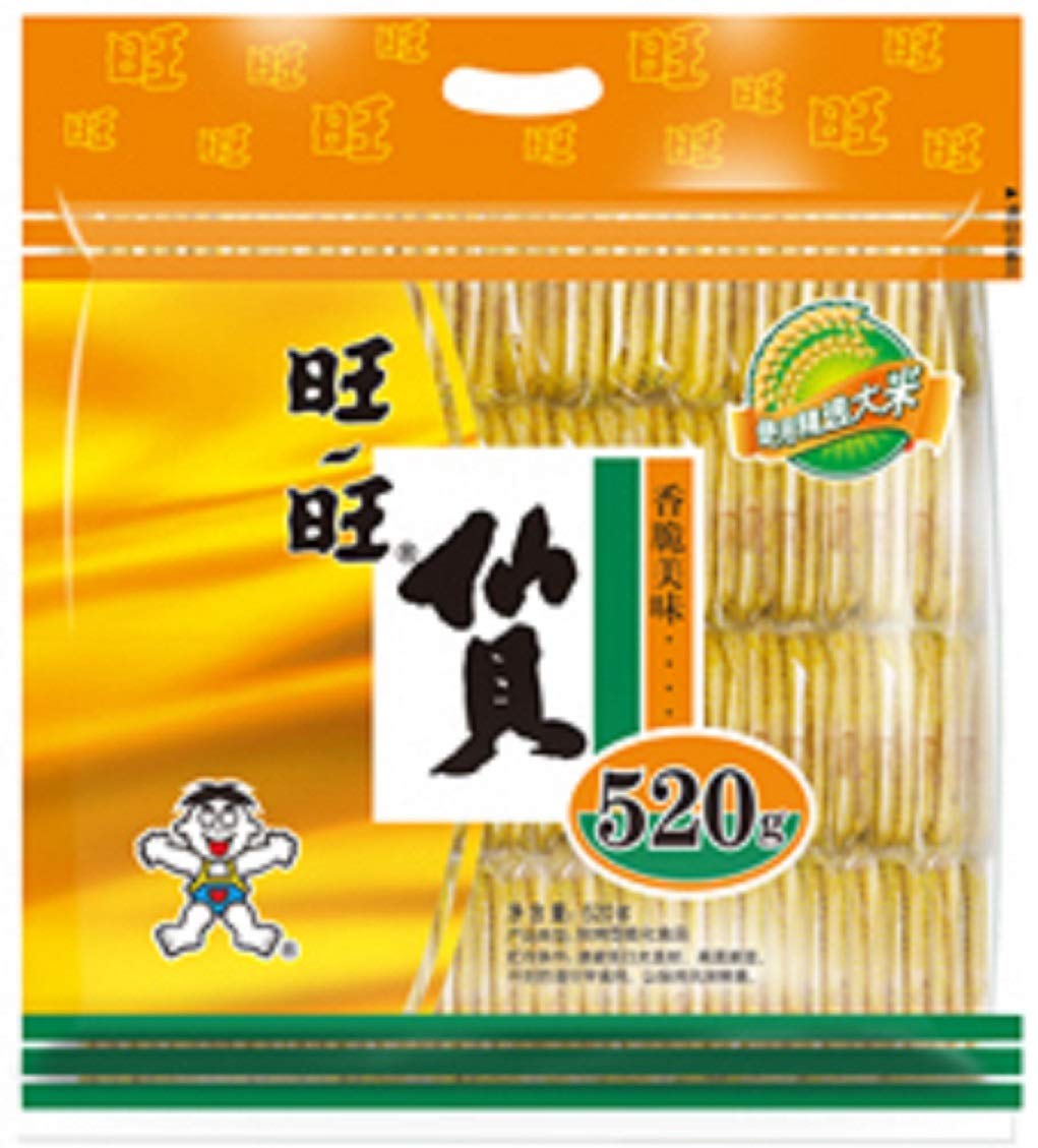 BE~BE Want-Want Senbei crackers, perfect for sharing during study breaks or movie nights.