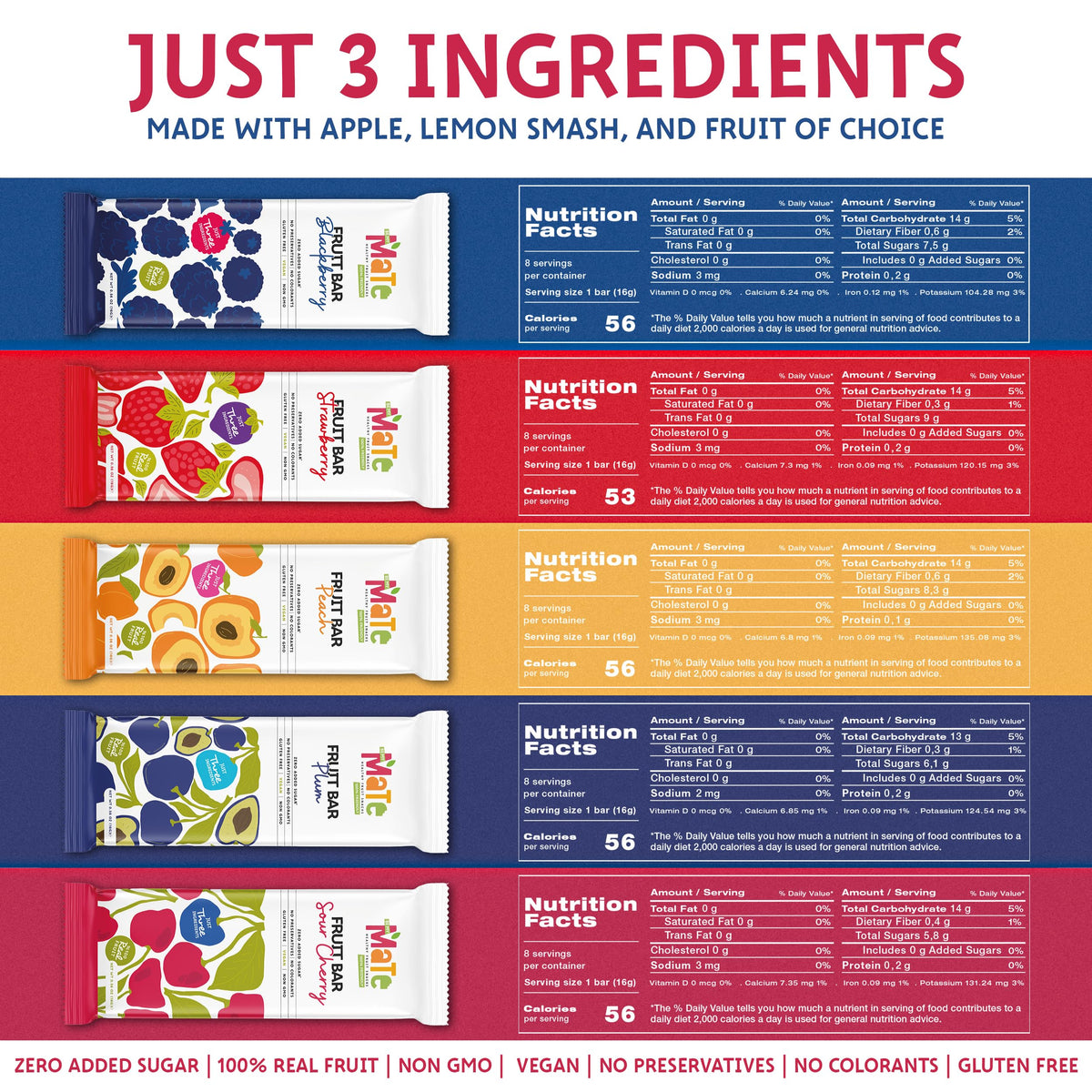 Be My Mate Mate Fruit Bars blackberry bar in pocket-friendly packaging