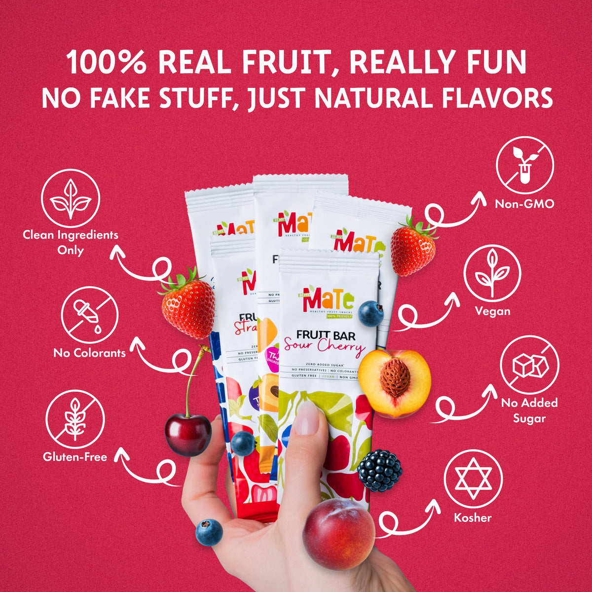 Be My Mate Mate Fruit Bars peach bar with natural sweetness and aroma
